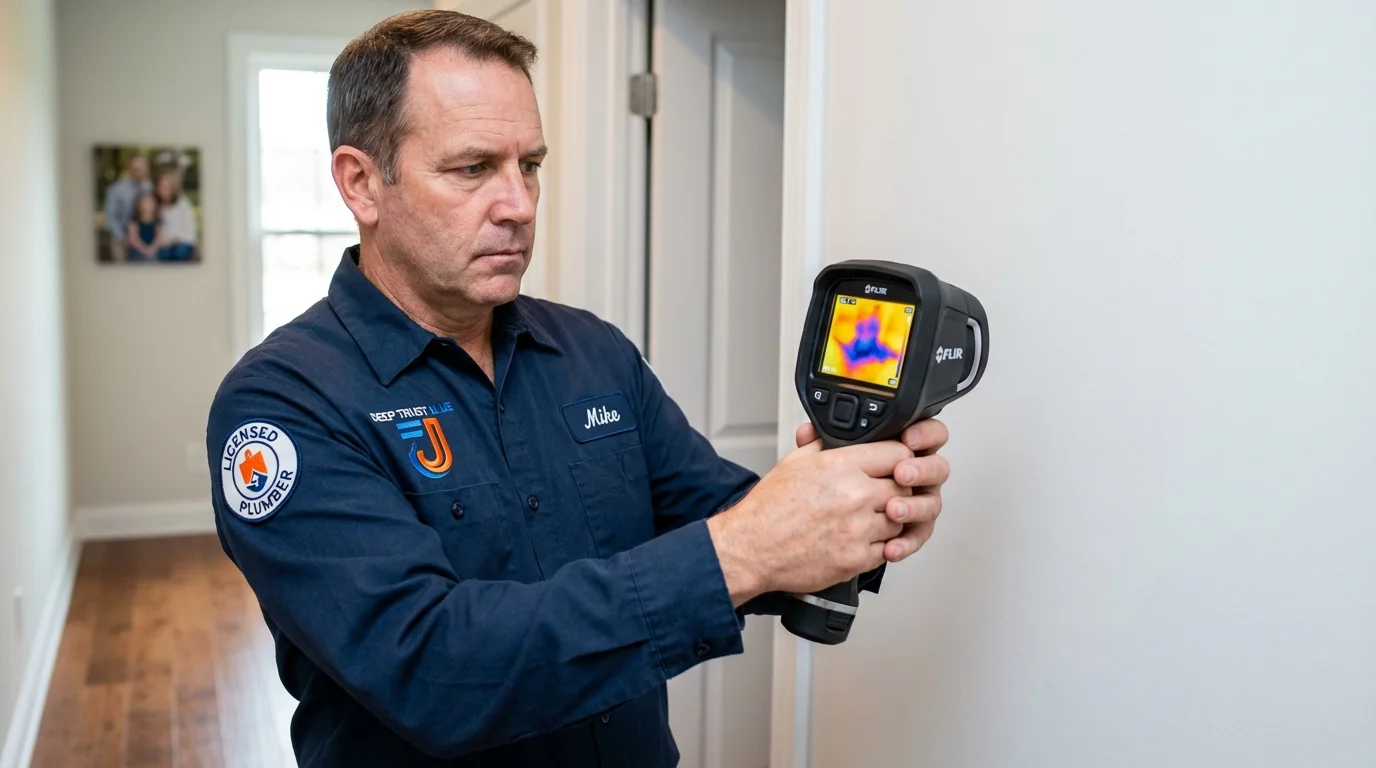 Thermal imaging leak detection by Johns Plumbing LLC in Mill Valley